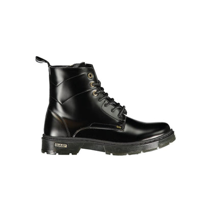 Gas Black Polyurethane Women Ankle Boot