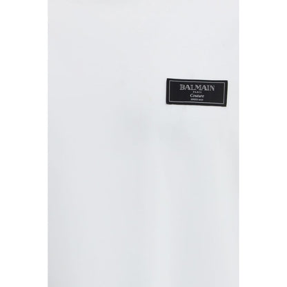 Balmain White Cotton T-Shirt