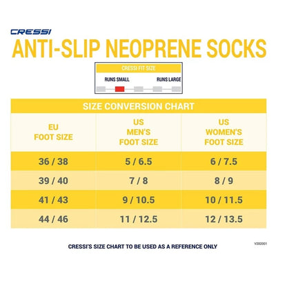Premium Cressi Supa 3mm Freediving Socks