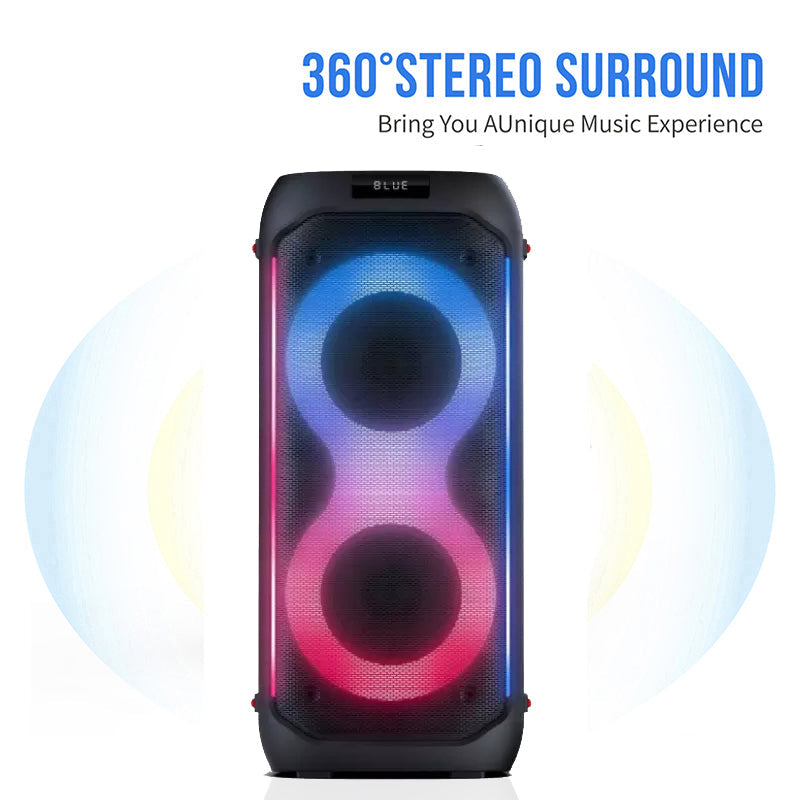 Bluetooth party speaker with microphone 2 x 6.5″ bass Partybox 610
