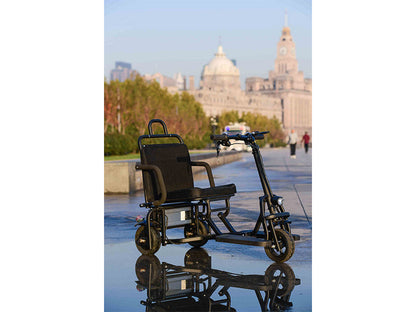 Foldable 3 wheel electric scooter mobility scooter black