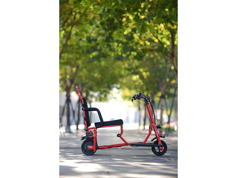 Foldable 3 wheel electric scooter mobility scooter Red