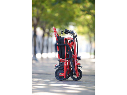Foldable 3 wheel electric scooter mobility scooter Red
