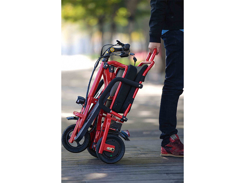 Foldable 3 wheel electric scooter mobility scooter Red