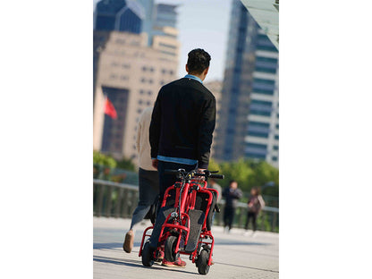 Foldable 3 wheel electric scooter mobility scooter Red