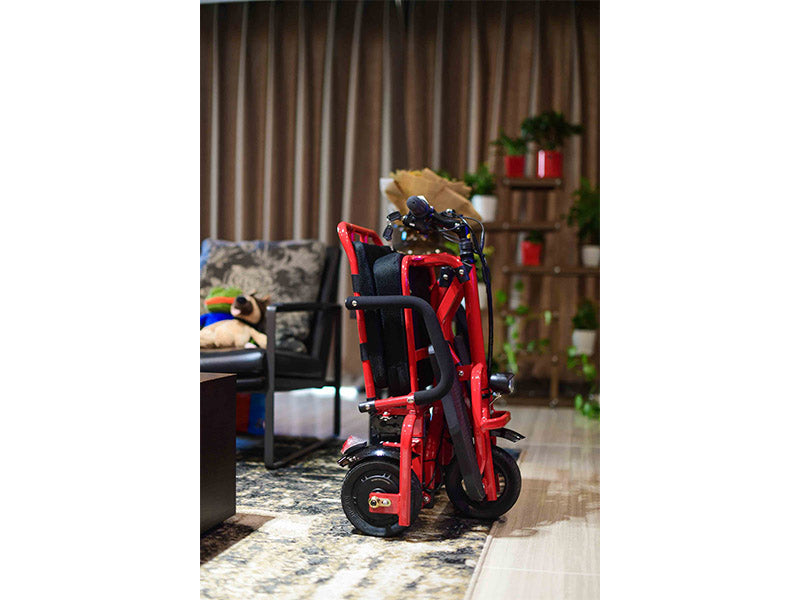 Foldable 3 wheel electric scooter mobility scooter Red