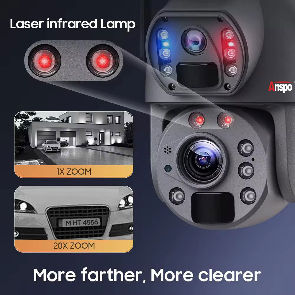 Dual camera WIFI SOLAR security camera wireless free batteries with 64GB card