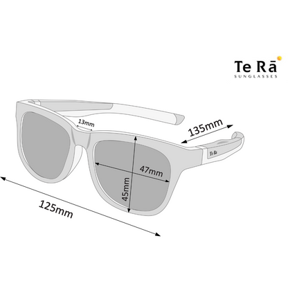 Hau Snow White+Orange — Kids Sports Sunglasses Ages 6–12