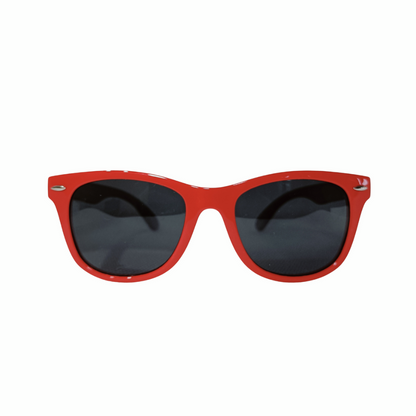 Wai Classic Red+Black — Retro Kids Sunglasses Ages 5+