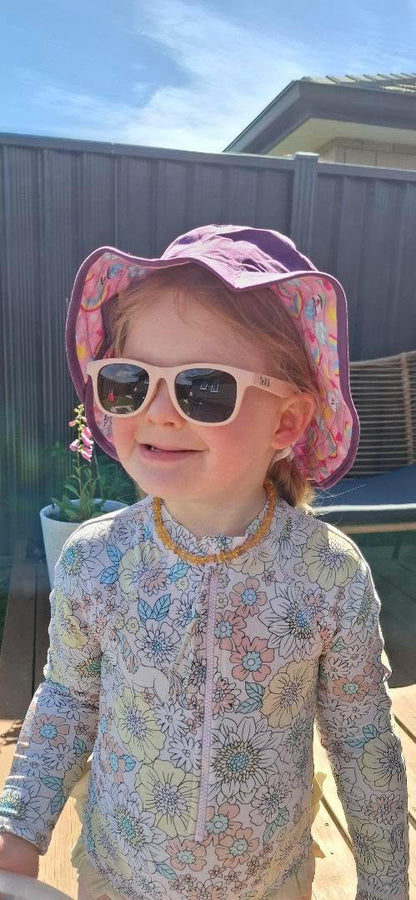 Koru Dusty Pink — Kids Sunglasses NZ Ages 5+