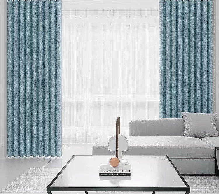 100% Blockout Blue Readymade Curtain drapes – 8 sizes