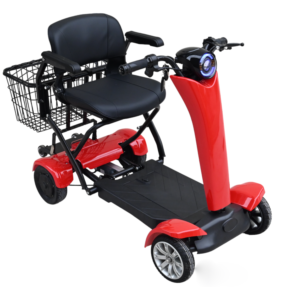 Auto-Folding 4-Wheel Electric Mobility Scooter – Compact & Portable