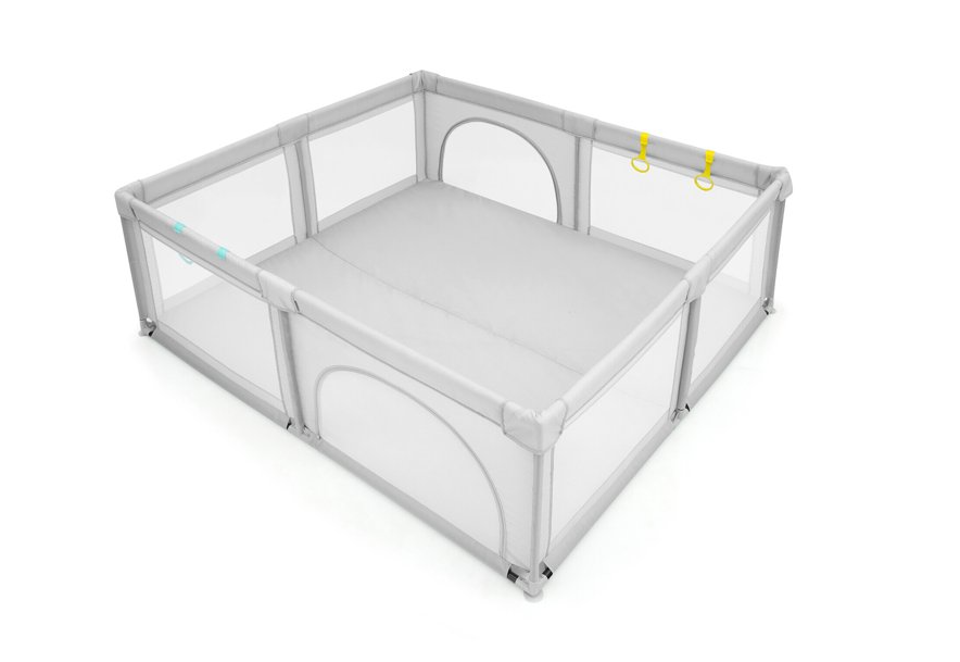 Baby Playpen light grey 180x150cm