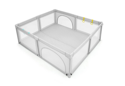 Baby Playpen light grey 180x150cm