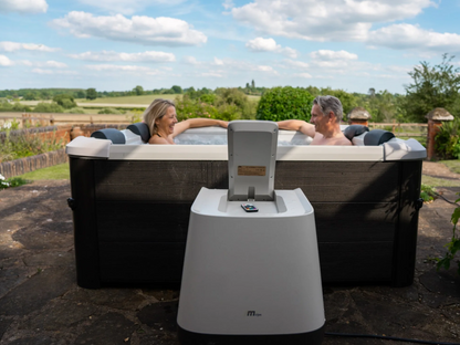 M Spa Oslo Plus 1.8m square, Air Jet massage, filtration system, APP