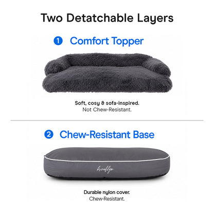 Brooklyn® Chew Resistant Luxe Lounger (2-in-1 Dog Bed)