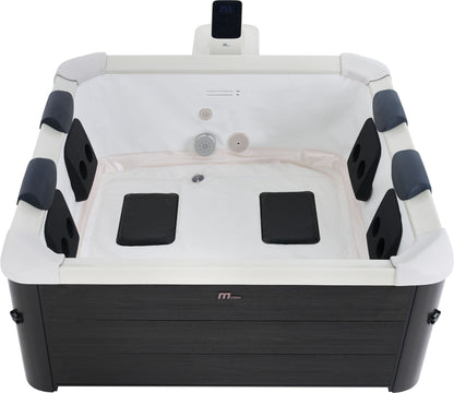 M Spa Oslo Plus 1.8m square, Air Jet massage, filtration system, APP