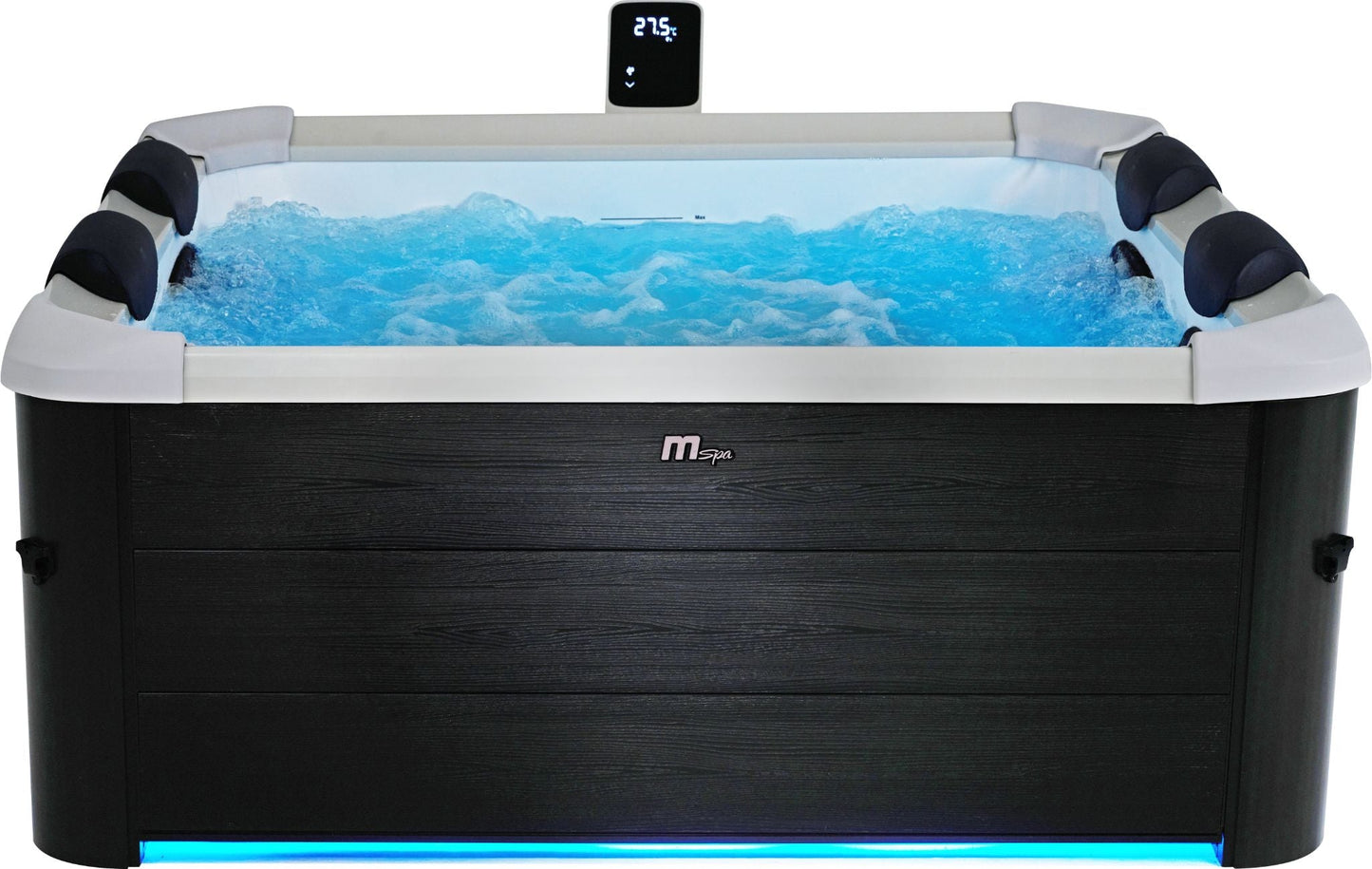 M Spa Oslo Plus 1.8m square, Air Jet massage, filtration system, APP