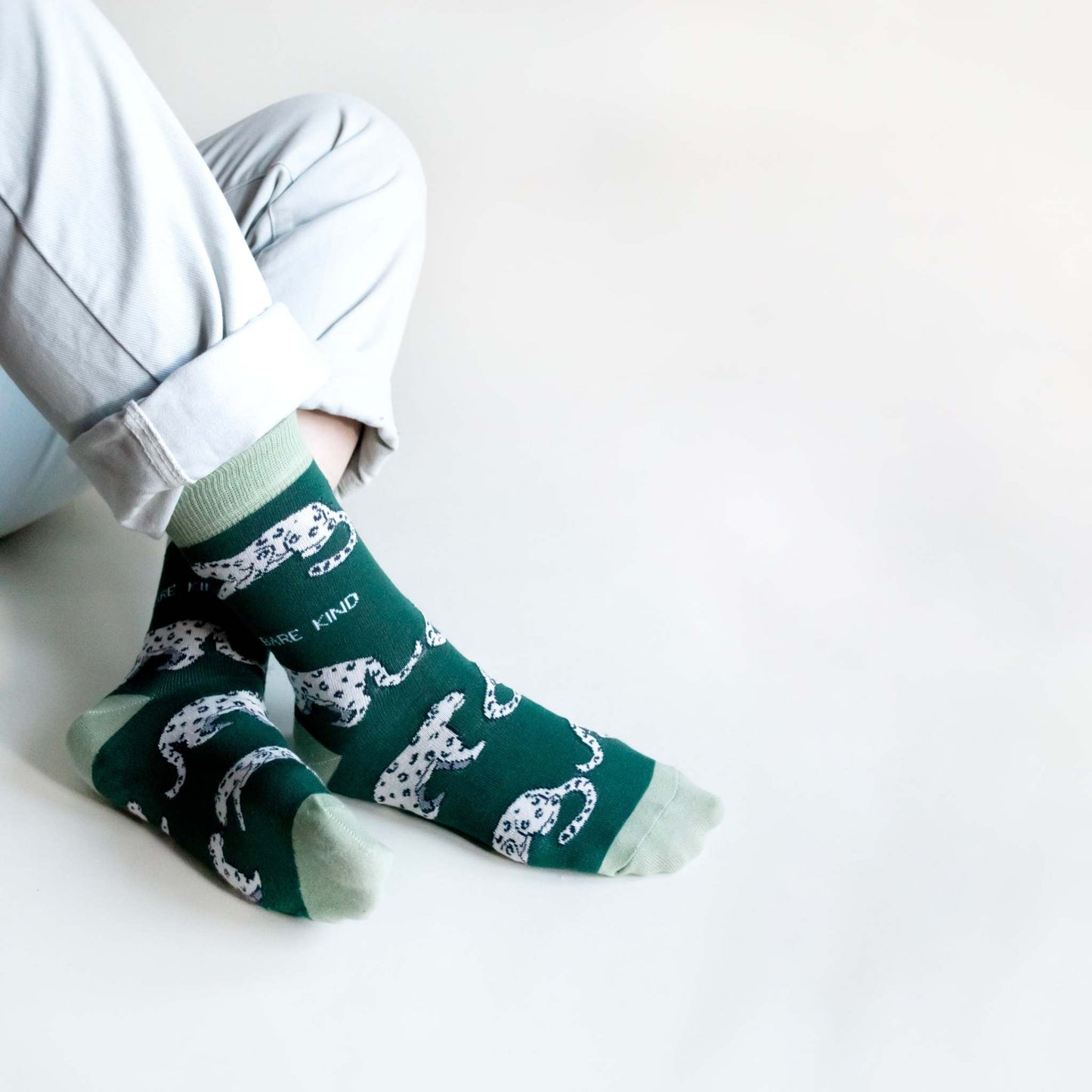 Save the Snow Leopards Bamboo Socks