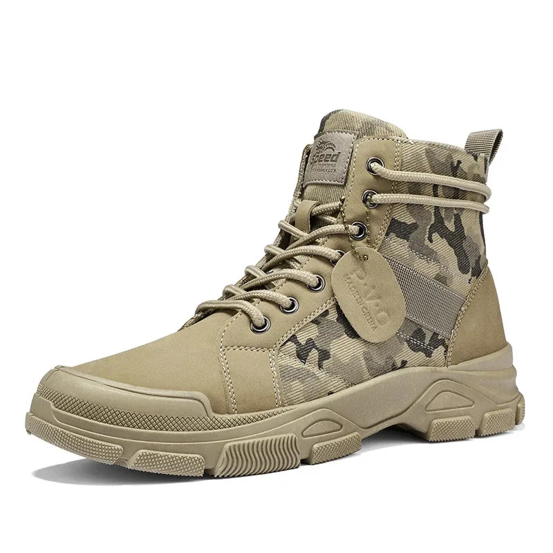 Ankle Boots for Men Summer Outdoor Platform Men Boots