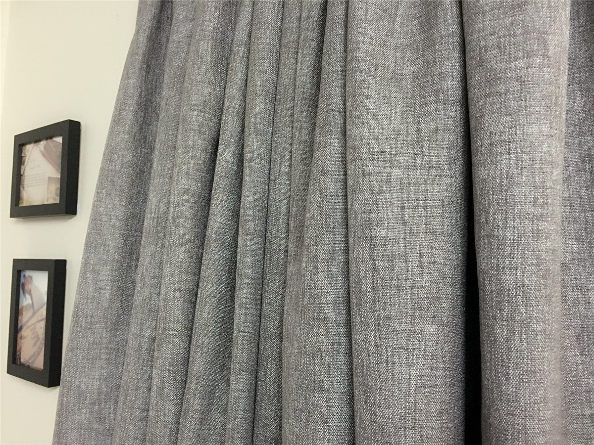 One pair of Readymade Curtains blockout drapes Grey- 8 sizes