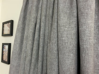 One pair of Readymade Curtains blockout drapes Grey- 8 sizes