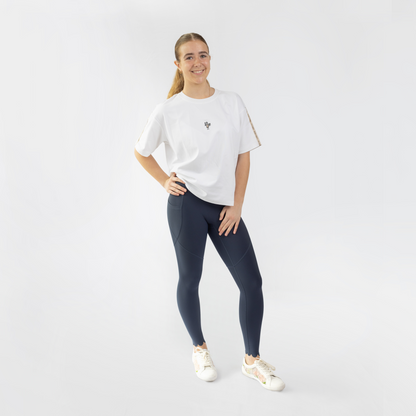 Brushed Cotton Bombshell T-shirt White
