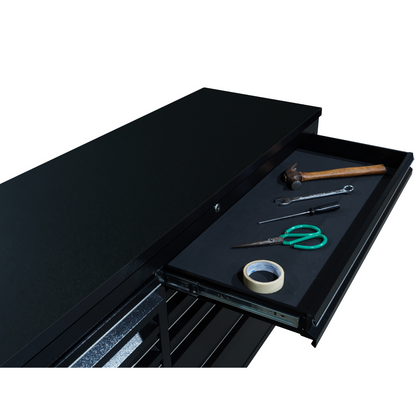 55 inch Black 10 Drawer Work Bench tool chest Tool Box Chest Cabinet