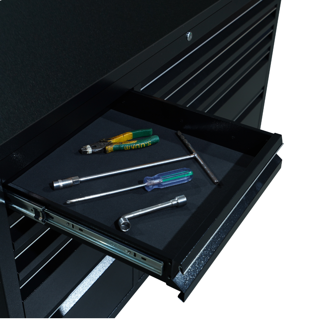 55 inch Black 10 Drawer Work Bench tool chest Tool Box Chest Cabinet