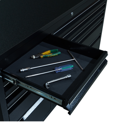 55 inch Black 10 Drawer Work Bench tool chest Tool Box Chest Cabinet