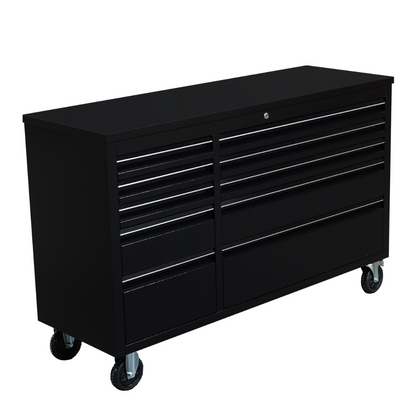 55 inch Black 10 Drawer Work Bench tool chest Tool Box Chest Cabinet