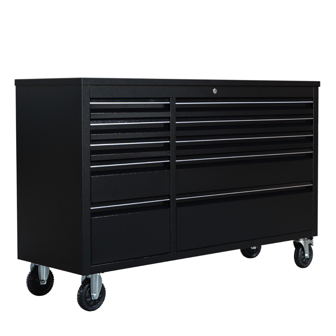 55 inch Black 10 Drawer Work Bench tool chest Tool Box Chest Cabinet