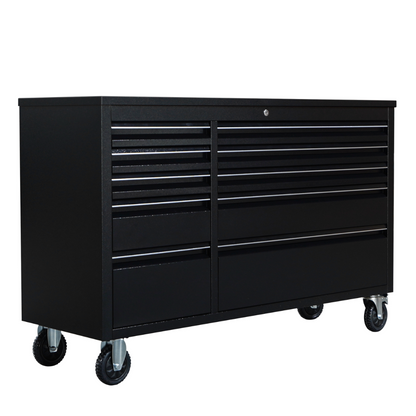 55 inch Black 10 Drawer Work Bench tool chest Tool Box Chest Cabinet