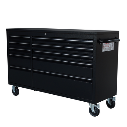 55 inch Black 10 Drawer Work Bench tool chest Tool Box Chest Cabinet