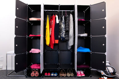 Wardrobe organiser storage with shoes cabinet Y1