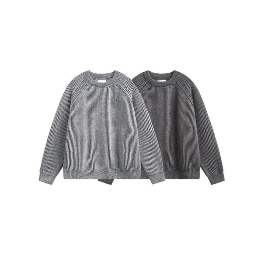 Retro Brocade Sweater Men's Round Neck Sweater
