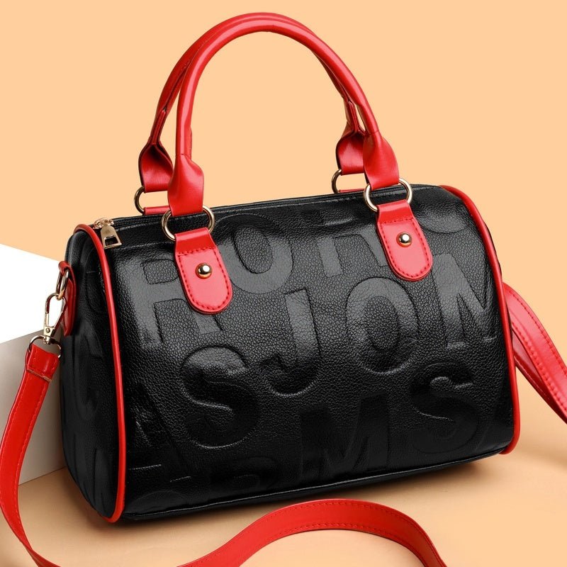 Authentic Leather Tactile Feel Large - capacity Crossbody Bag - SMARTMARTNZ