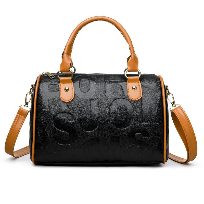 Authentic Leather Tactile Feel Large - capacity Crossbody Bag - SMARTMARTNZ