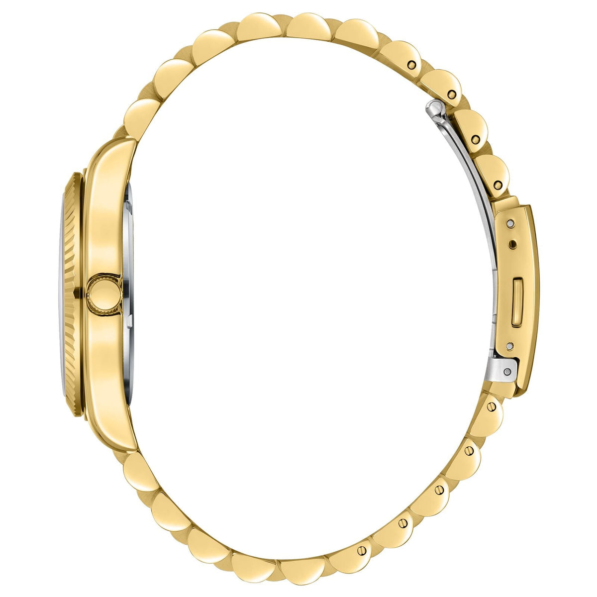 Beverly Hills Polo Club Multifunction Mother Pearl Gold Watch - BP3169C.121