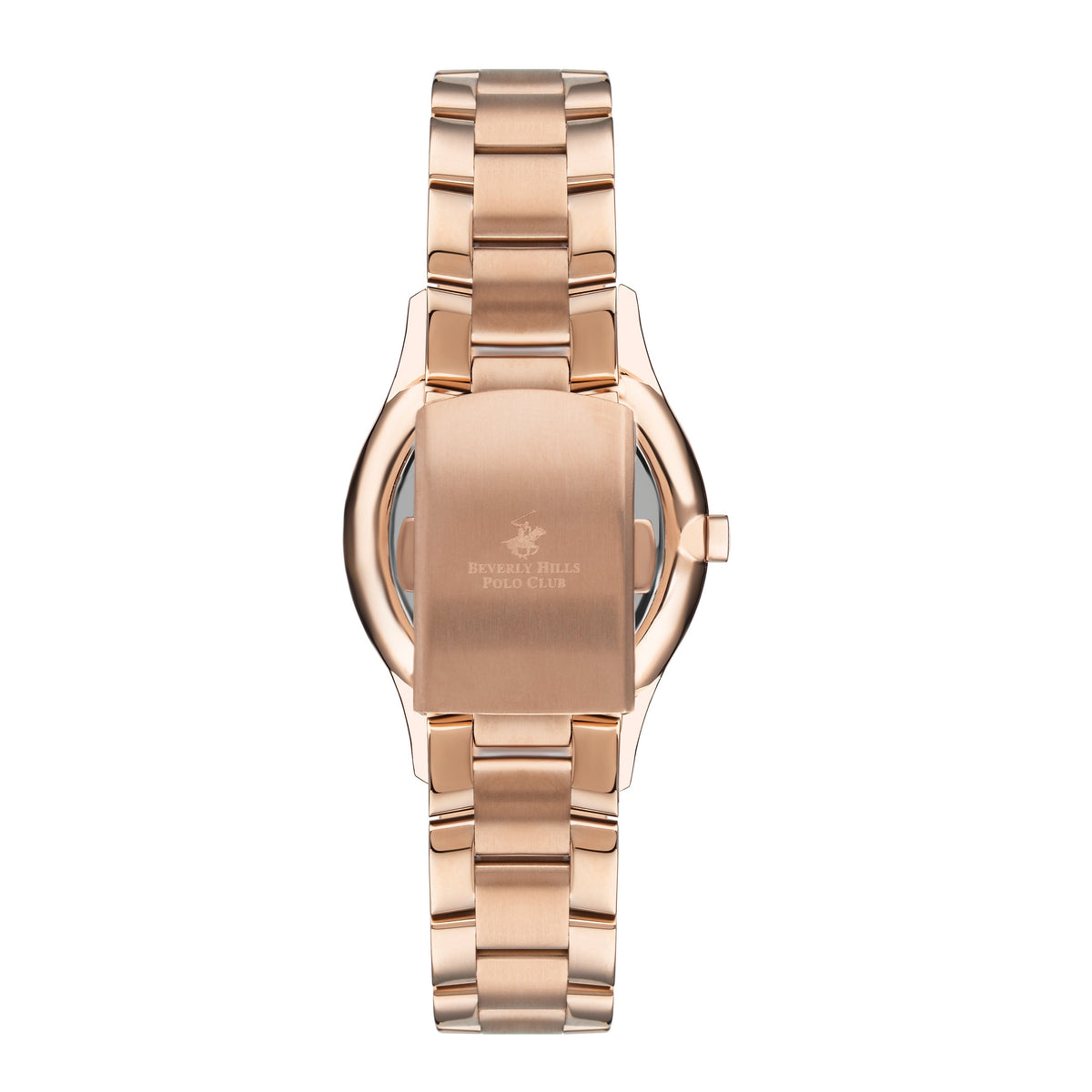 Beverly Hills Polo Club Rose Gold Silver Sunray Dial Watch – BP3286X.430