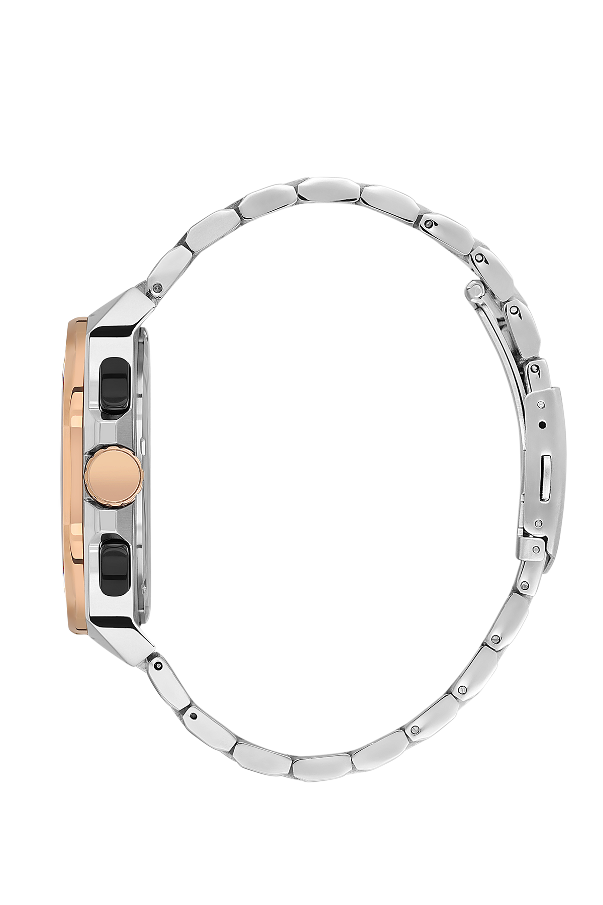 Beverly Hills Polo Club Multifunction Black Dial Rose Gold / Silver Watch BP3537X.550
