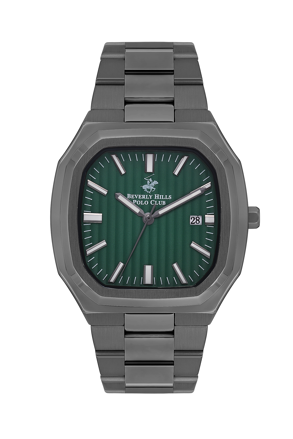 Beverly Hills Polo Club All Black Green Dial Date Watch – BP3547X.070