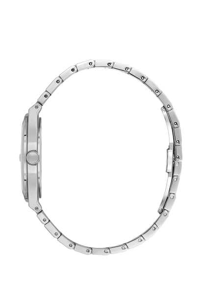 Beverly Hills Polo Club White Dial Diamond Silver Date Watch – BP3562C.330