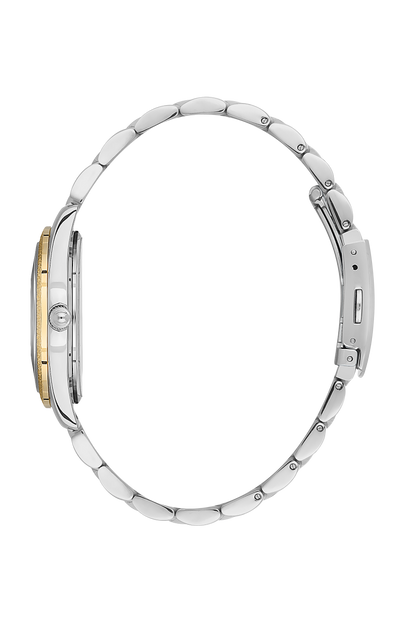 Beverly Hills Polo Club Mother Pearl Two-Tone Diamond Watch BP3564C.220