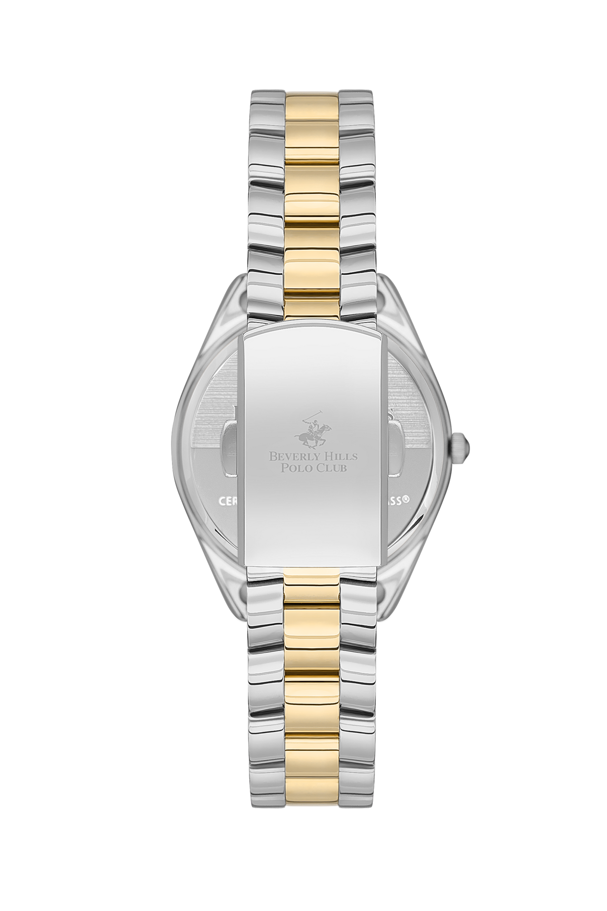 Beverly Hills Polo Club Mother Pearl Two-Tone Diamond Watch BP3564C.220