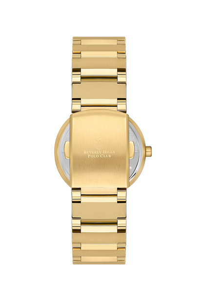 Beverly Hills Polo Club All Gold White Dial Diamond Watch – BP3568X.120