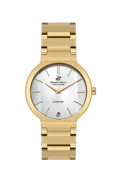 Beverly Hills Polo Club All Gold White Dial Diamond Watch – BP3568X.120