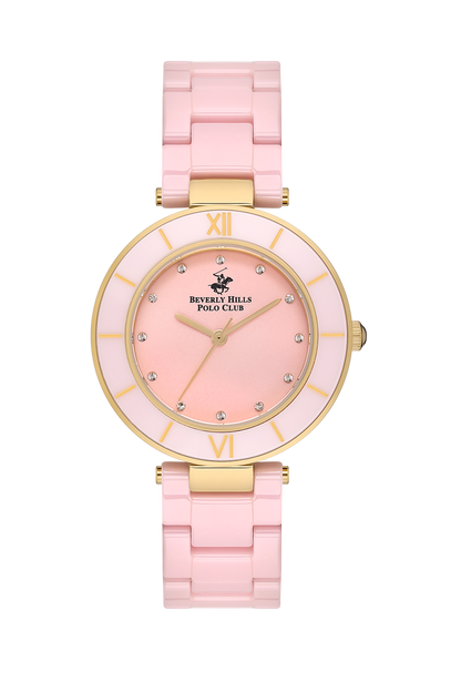 Beverly Hills Polo Club Ceramic All Pink Diamond Watch – BP3586X.180
