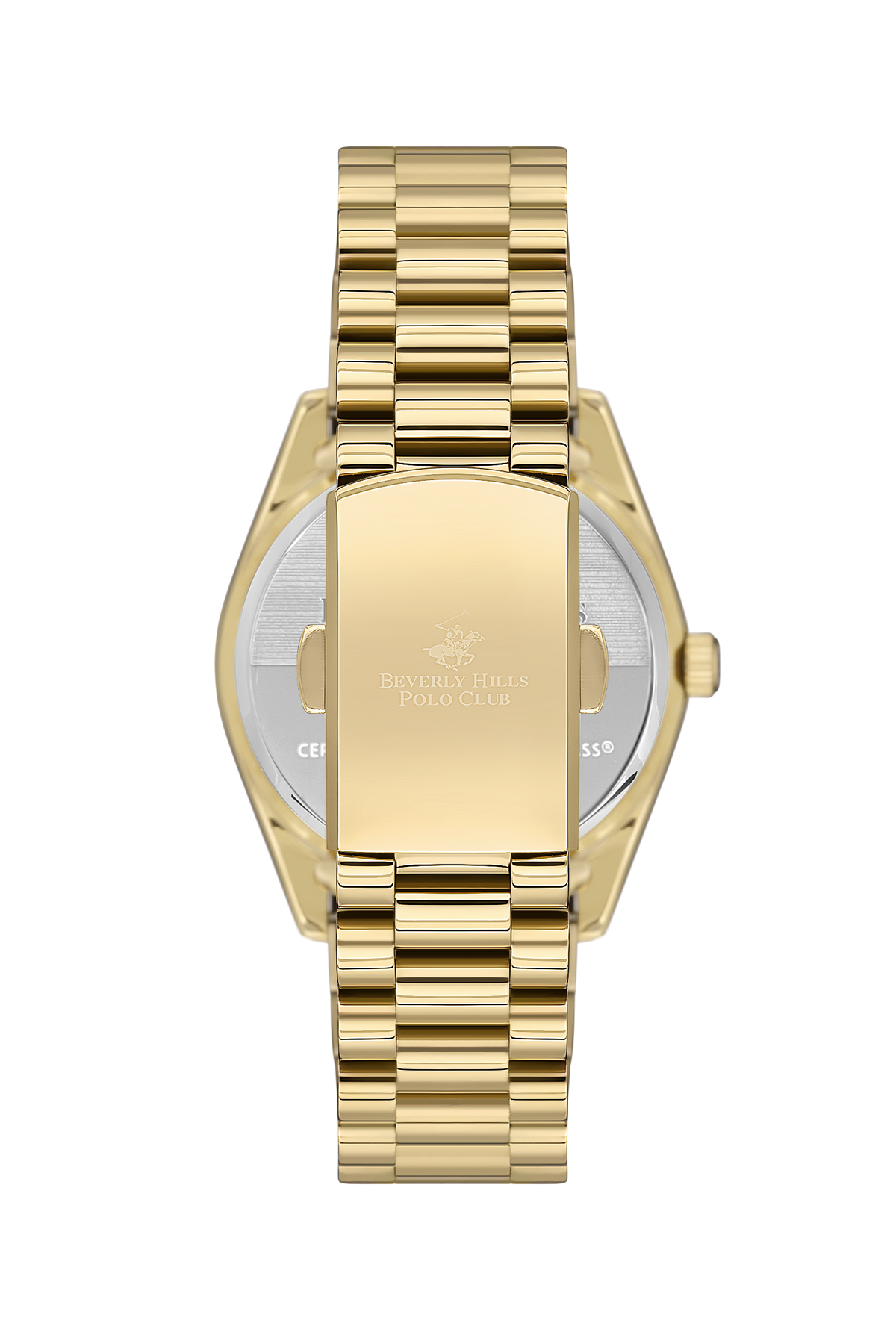 Beverly Hills Polo Club Mother Pearl Gold Date Watch – BP3592C.120