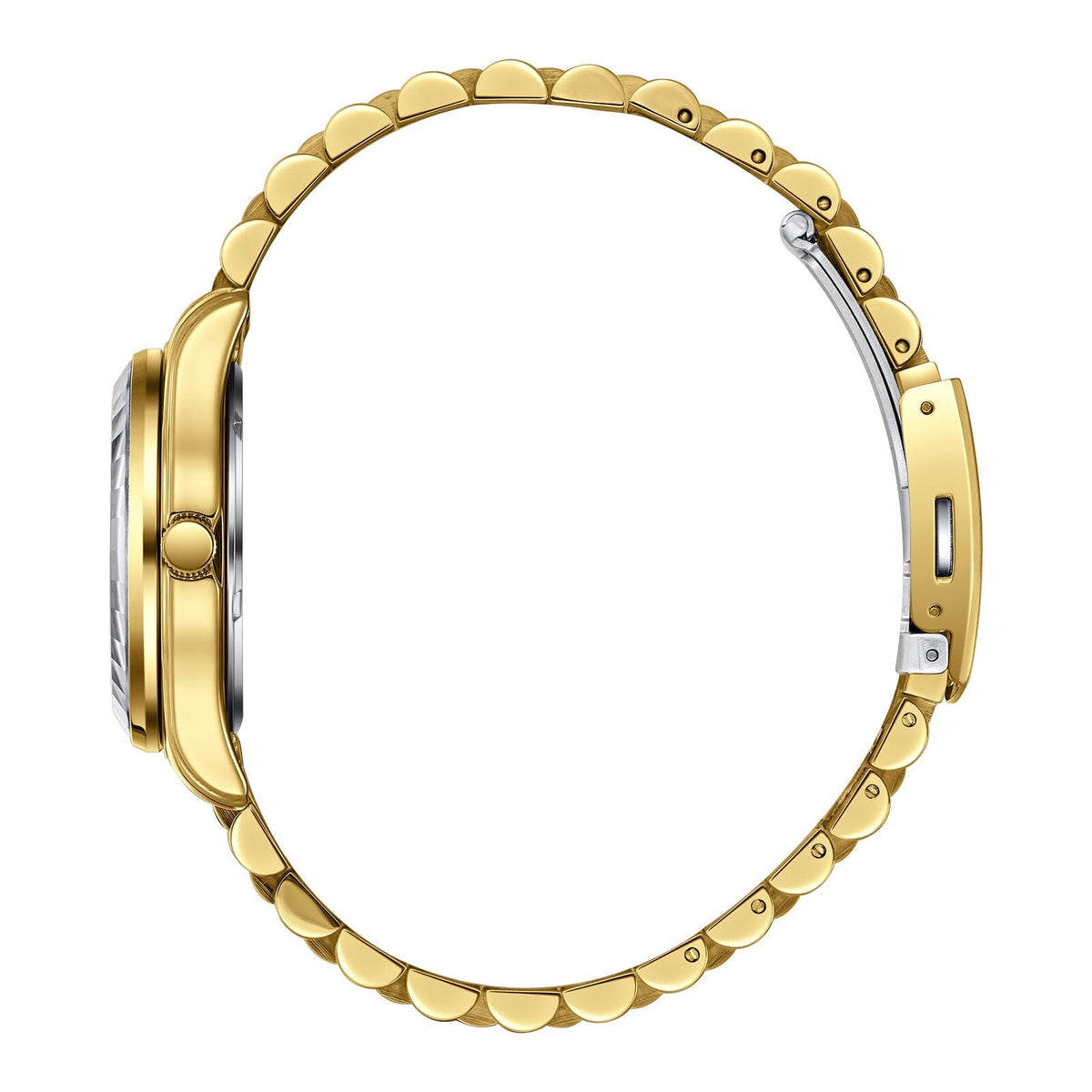 Beverly Hills Polo Club Mother Pearl Genuine Diamond Gold Watch BP3808C.120